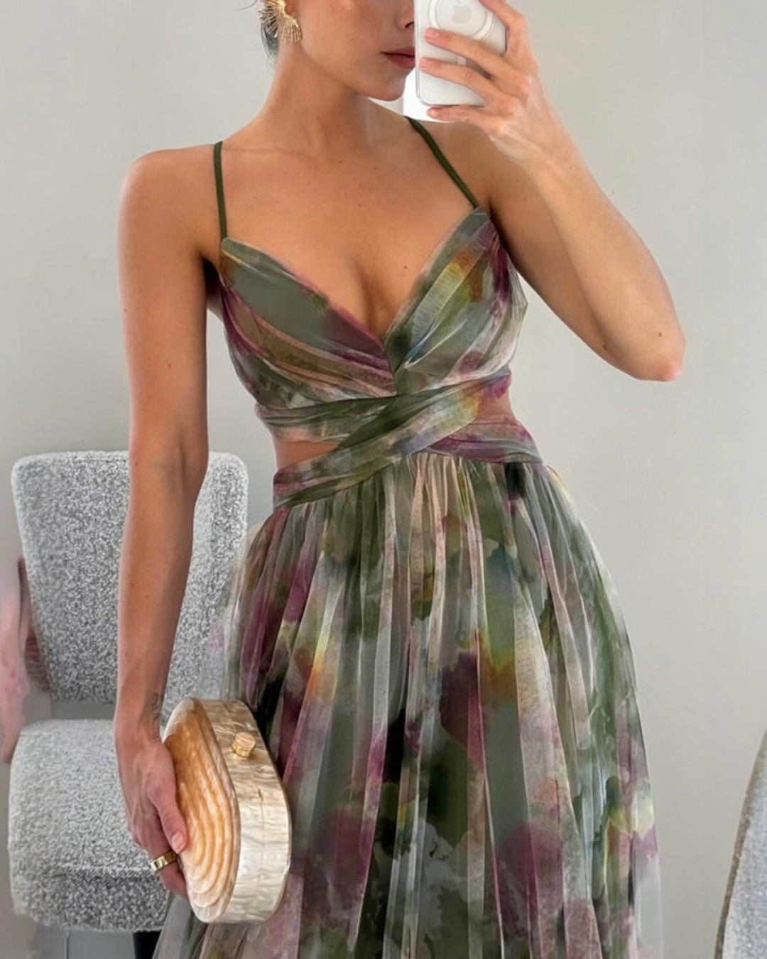 Giselle | Betoverende Maxi-jurk met Bloemenprint