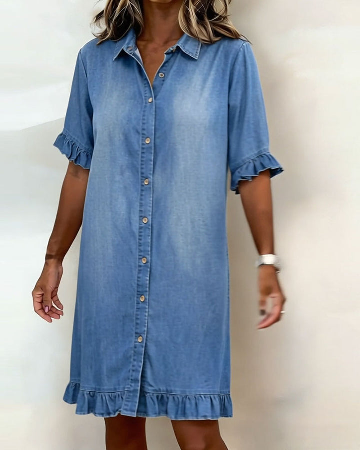 Sophie | Elegante Denim Jurk voor Vrouwen