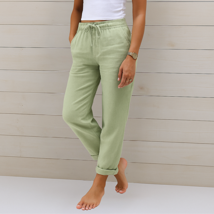 Susy - Ademend Linnen Broek