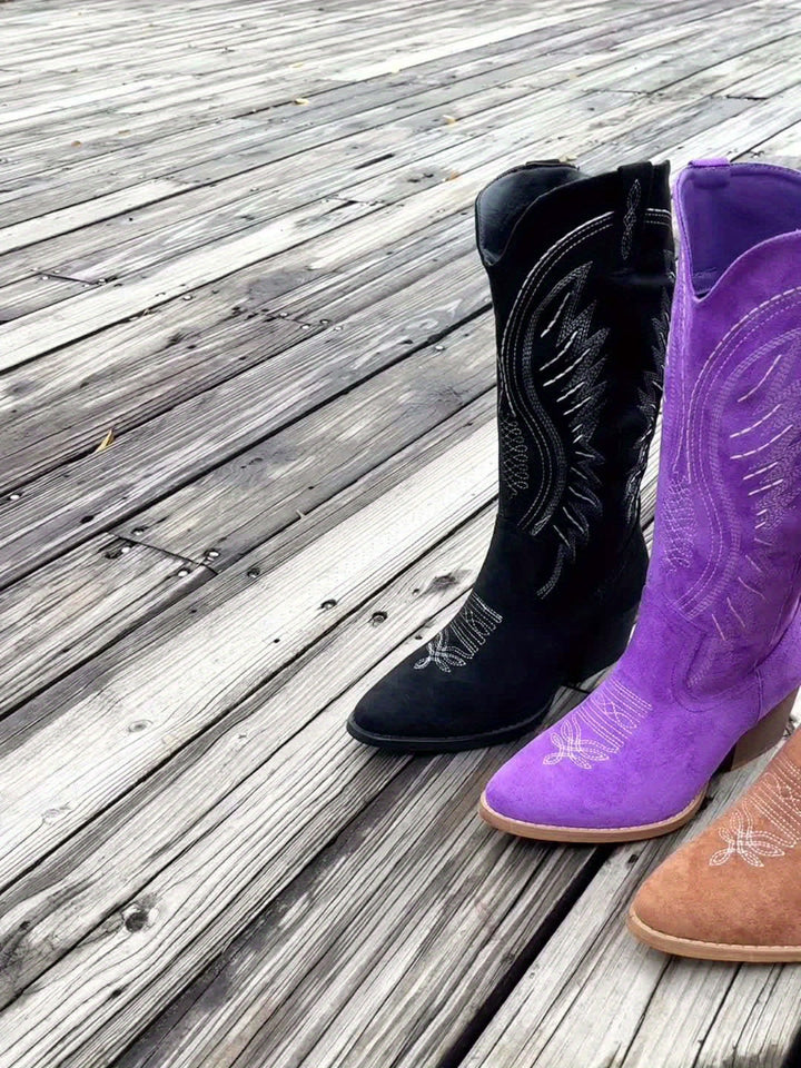 Laluna® | Midnight Suede Boots