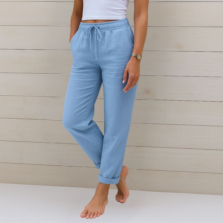 Susy - Ademend Linnen Broek