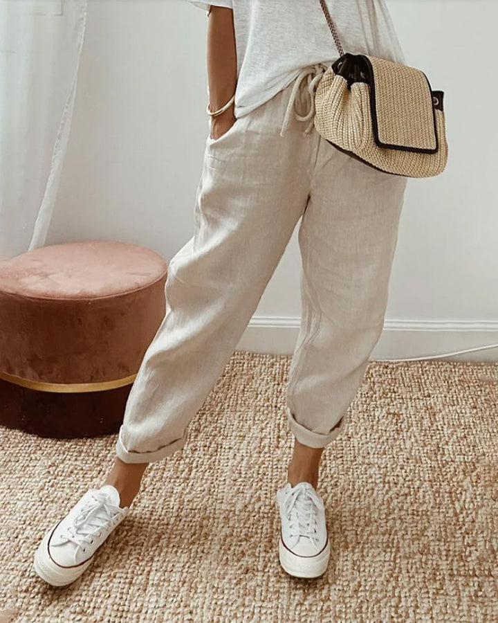 Cassandra | Linnen Anti-Zweet Casual & Elegante Broek