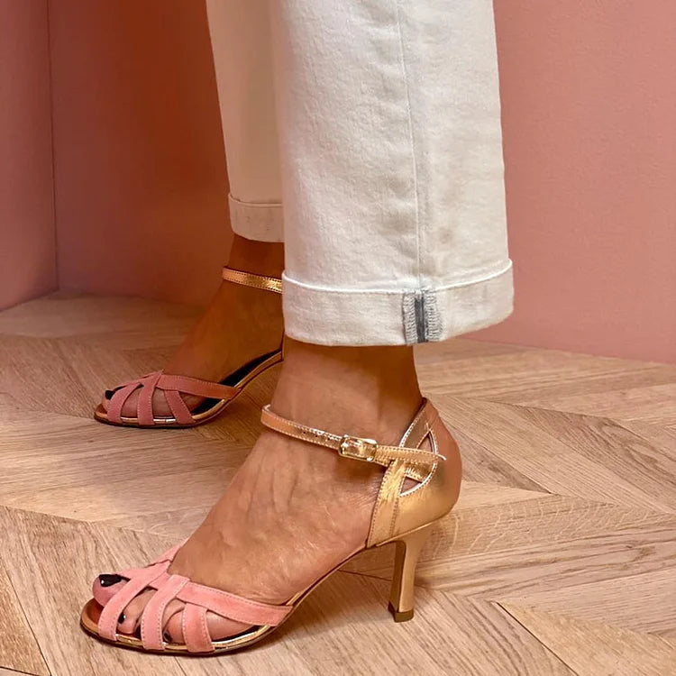 HOGE SANDALEN MET BANDJES