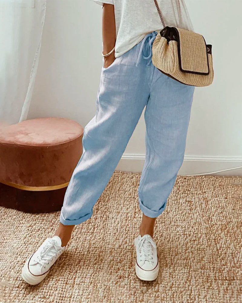 Cassandra | Linnen Anti-Zweet Casual & Elegante Broek