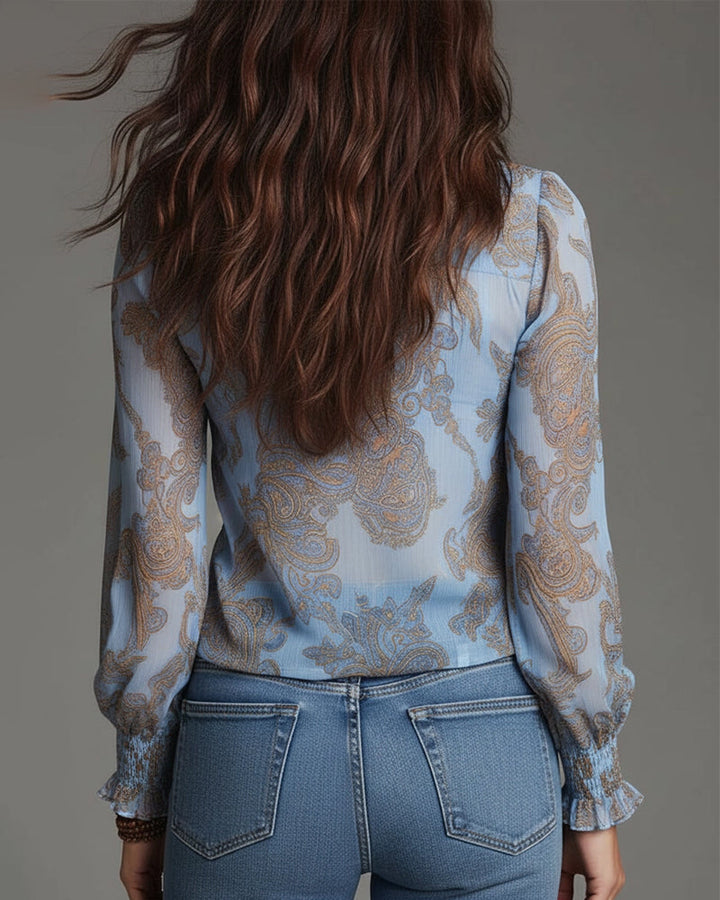 THE KIM - 1/2 ZIP BLOUSE