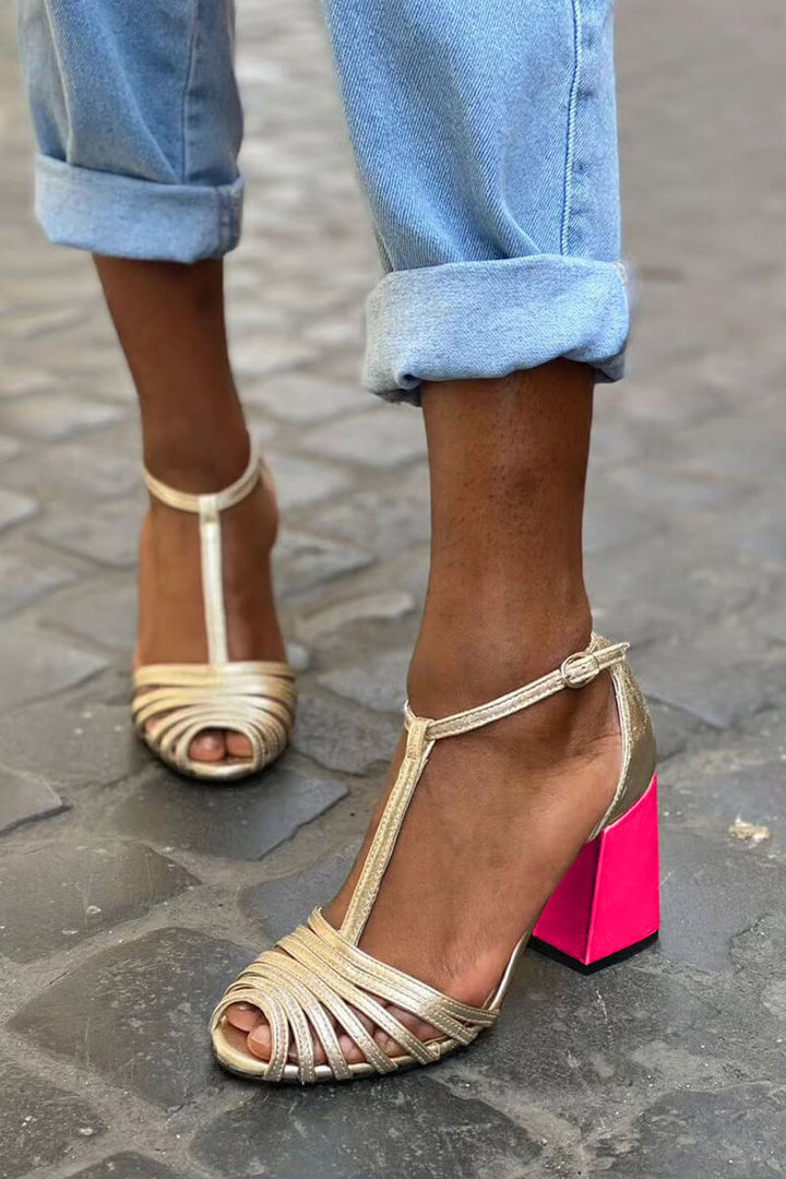 ELEGANTE SANDALEN MET T-STRAP