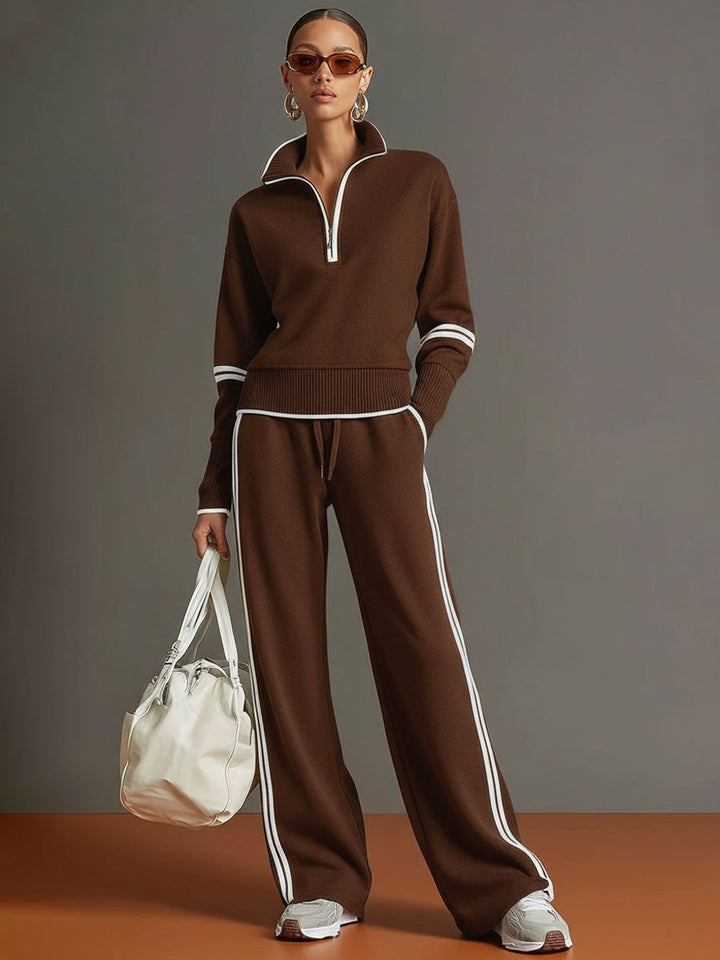 Marietta – blouse en broek met brede pijpen