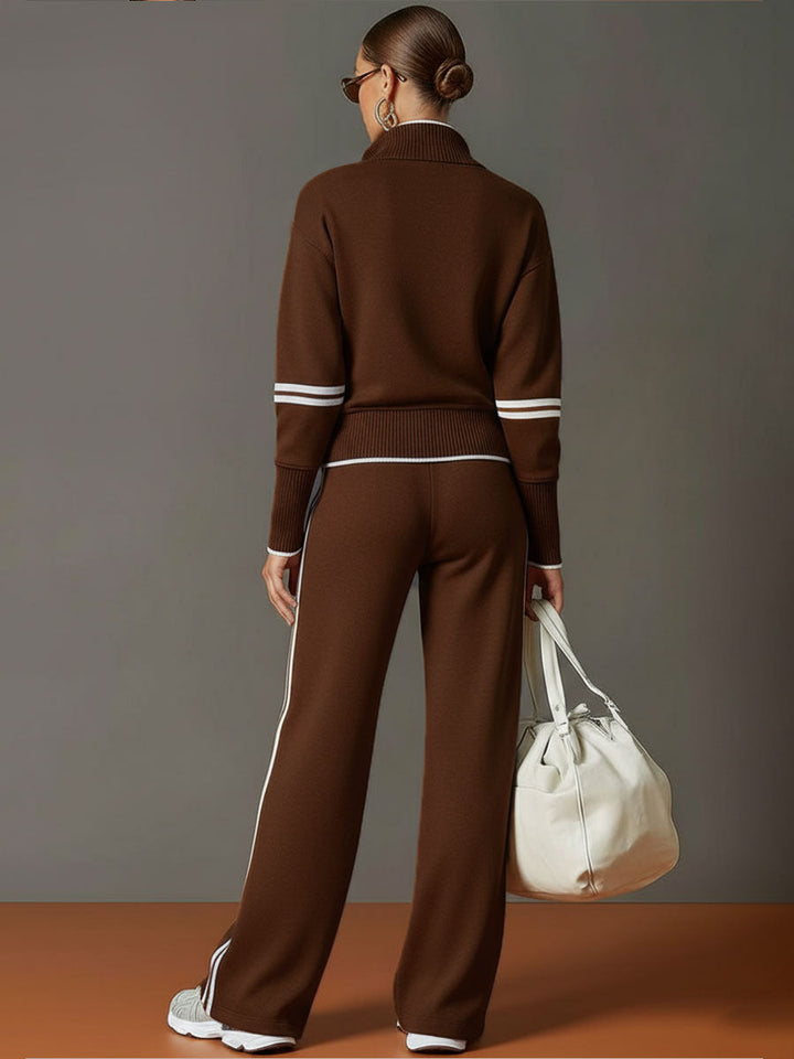 Marietta – blouse en broek met brede pijpen