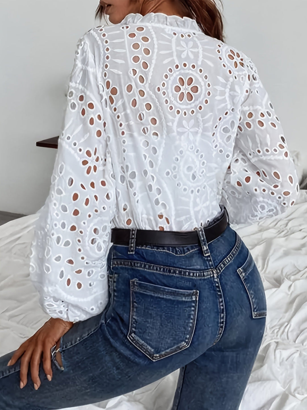 Roselina – Geborduurde blouse