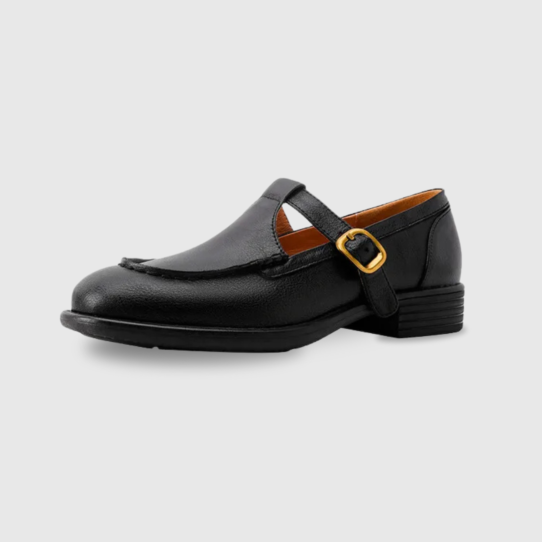 Nancy | Retro-geïnspireerde Leren Schoenen