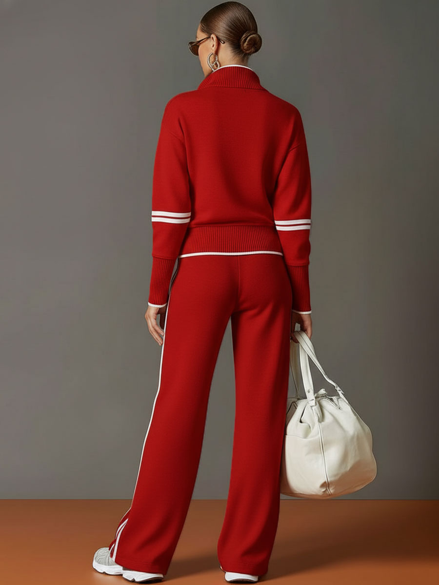 Marietta – blouse en broek met brede pijpen