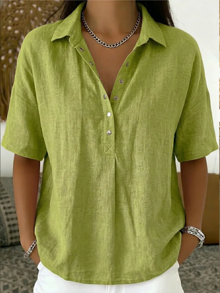 Willow | Blouse met Kraag en Knopen