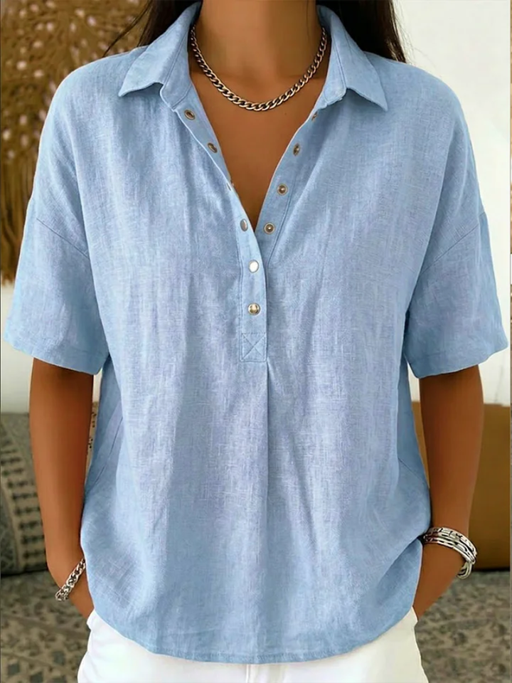 Willow | Blouse met Kraag en Knopen