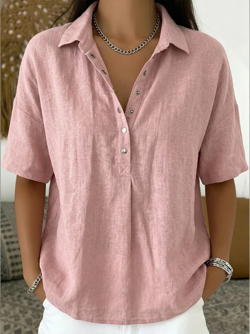 Willow | Blouse met Kraag en Knopen