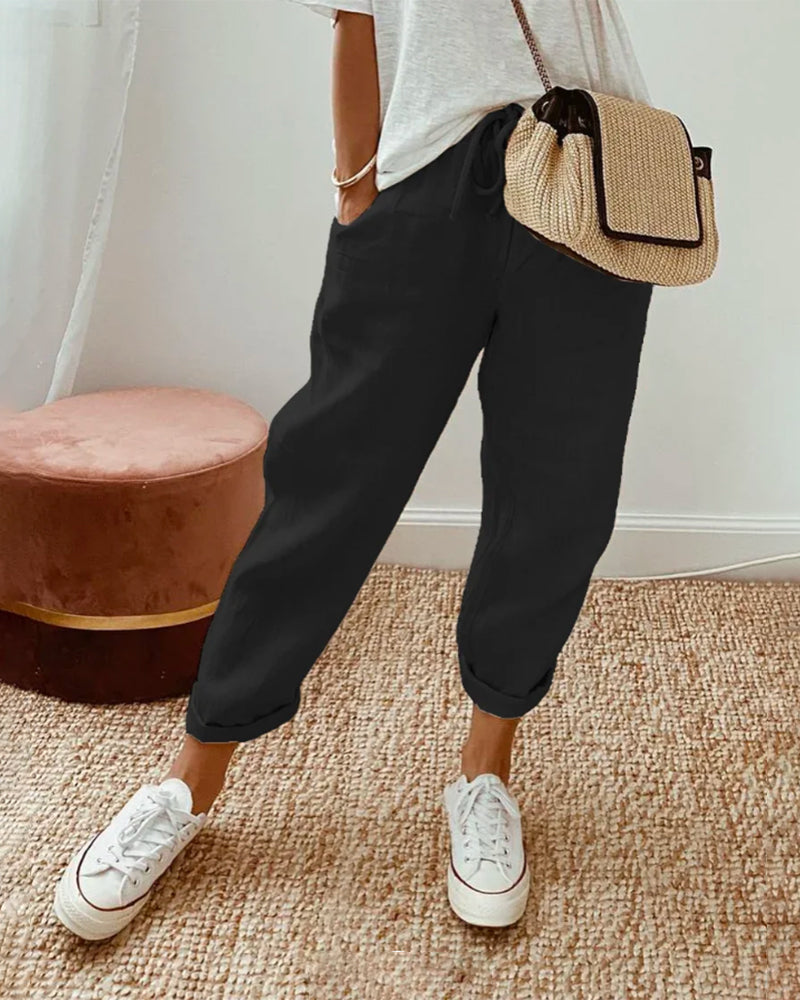 Cassandra | Linnen Anti-Zweet Casual & Elegante Broek
