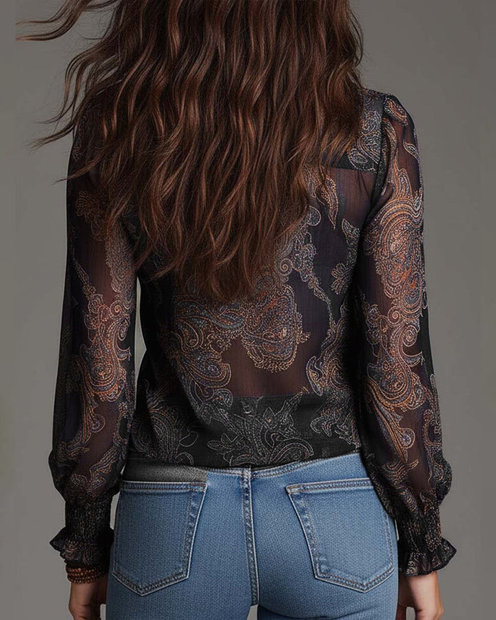 THE KIM - 1/2 ZIP BLOUSE
