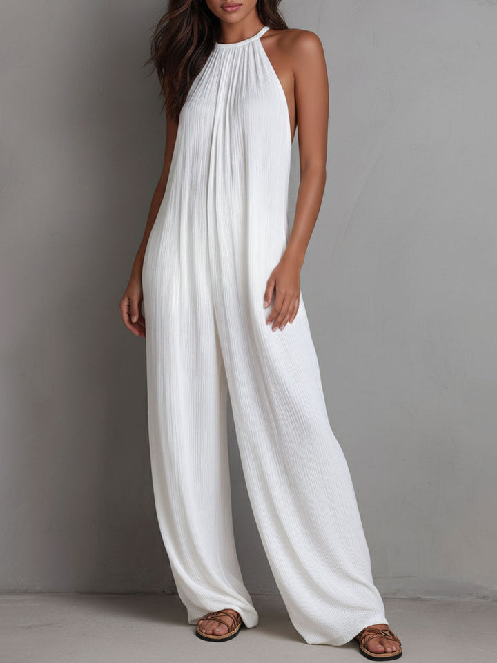 Dominique | Elegante vloeiende combinatie met halternek