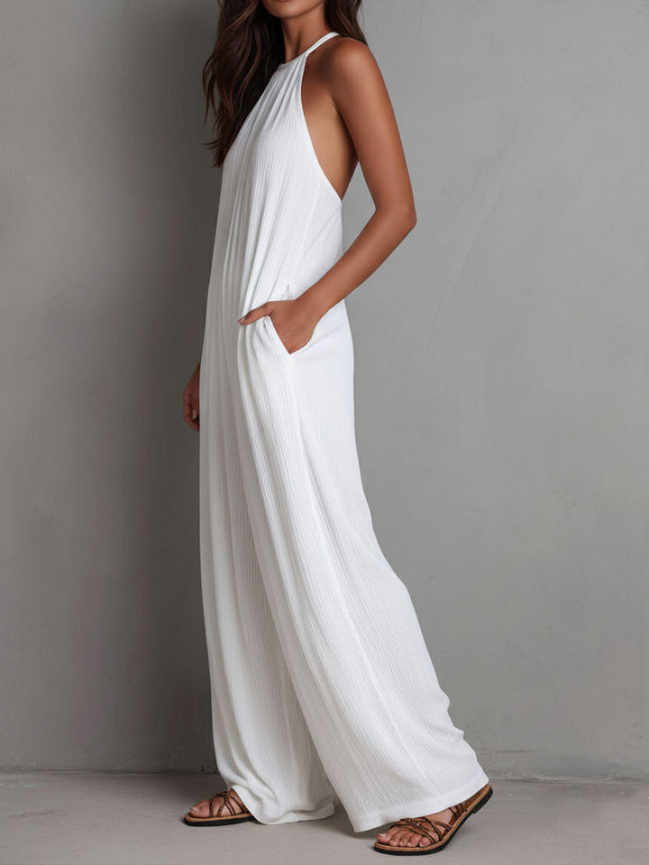 Dominique | Elegante vloeiende combinatie met halternek