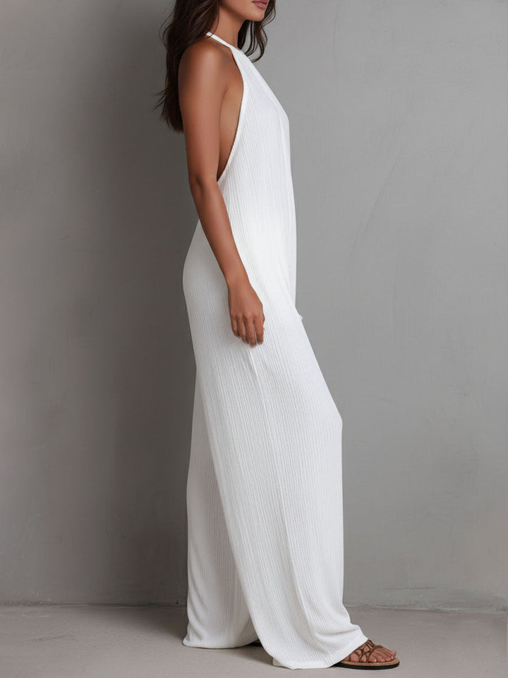 Dominique | Elegante vloeiende combinatie met halternek