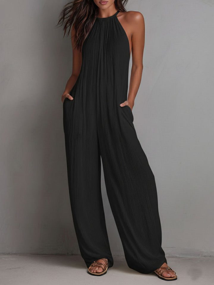 Dominique | Elegante vloeiende combinatie met halternek