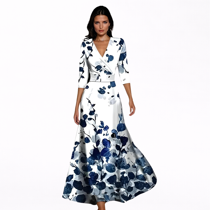 Emilia | Maxi Jurk Elegante met Bloemen