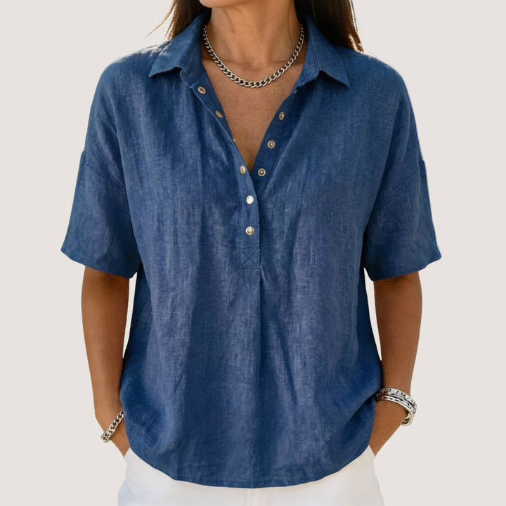 Willow | Blouse met Kraag en Knopen