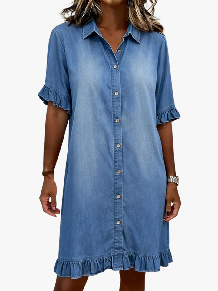 Sophie | Elegante Denim Jurk voor Vrouwen