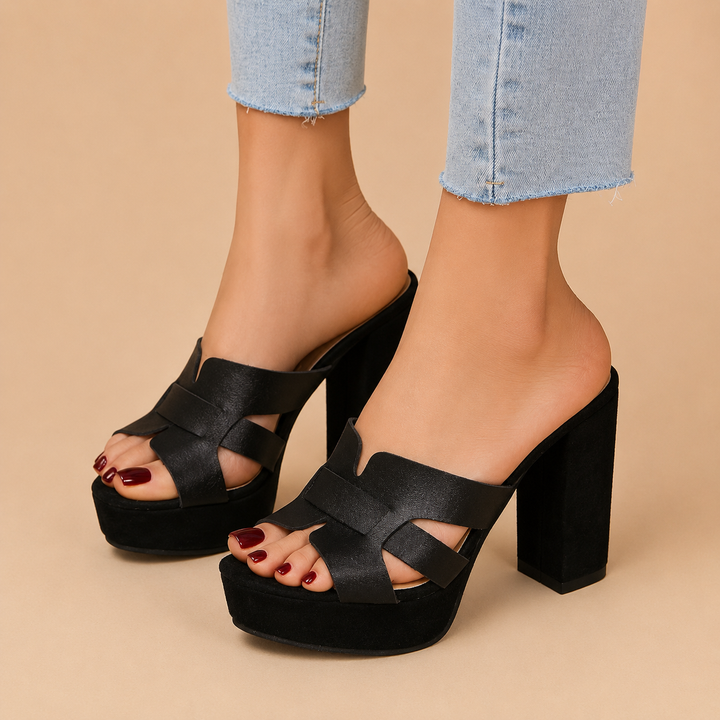 Elena™ | Moeiteloze Platform Elegantie Hakken