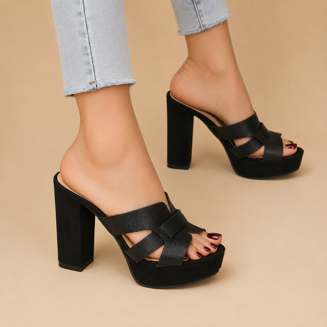 Elena™ | Moeiteloze Platform Elegantie Hakken