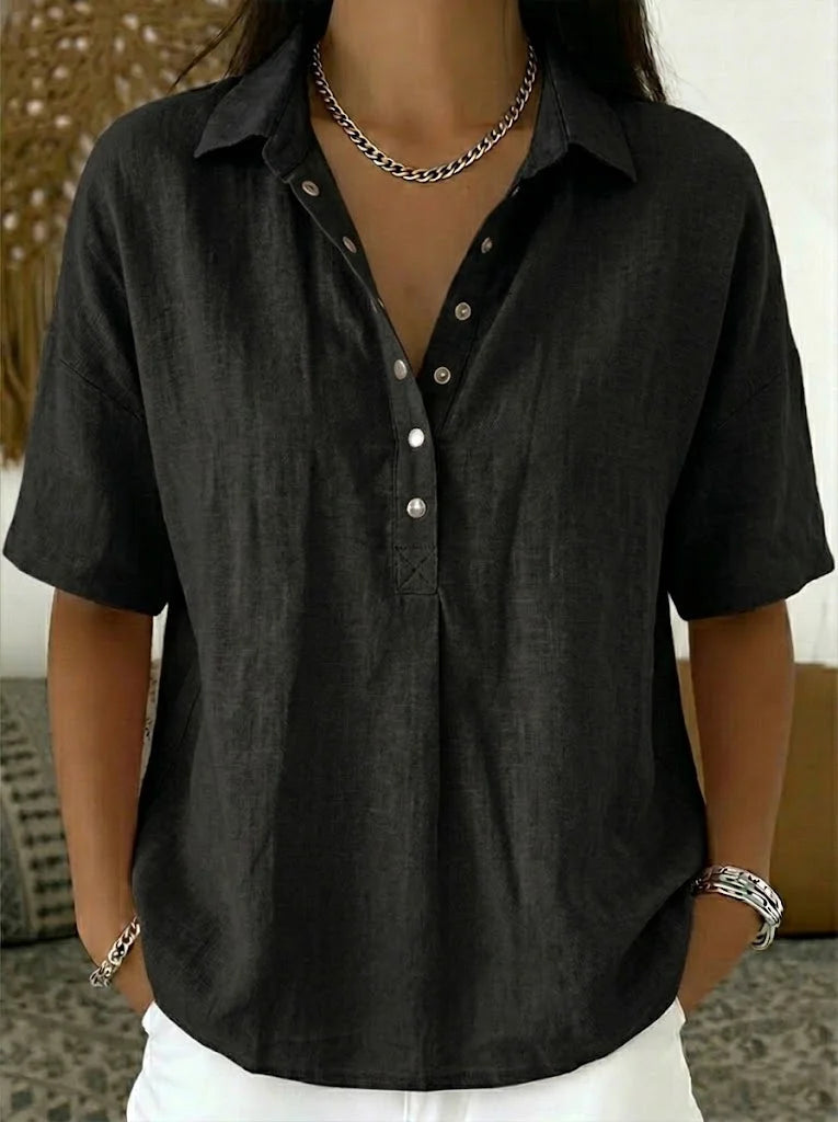 Willow | Blouse met Kraag en Knopen