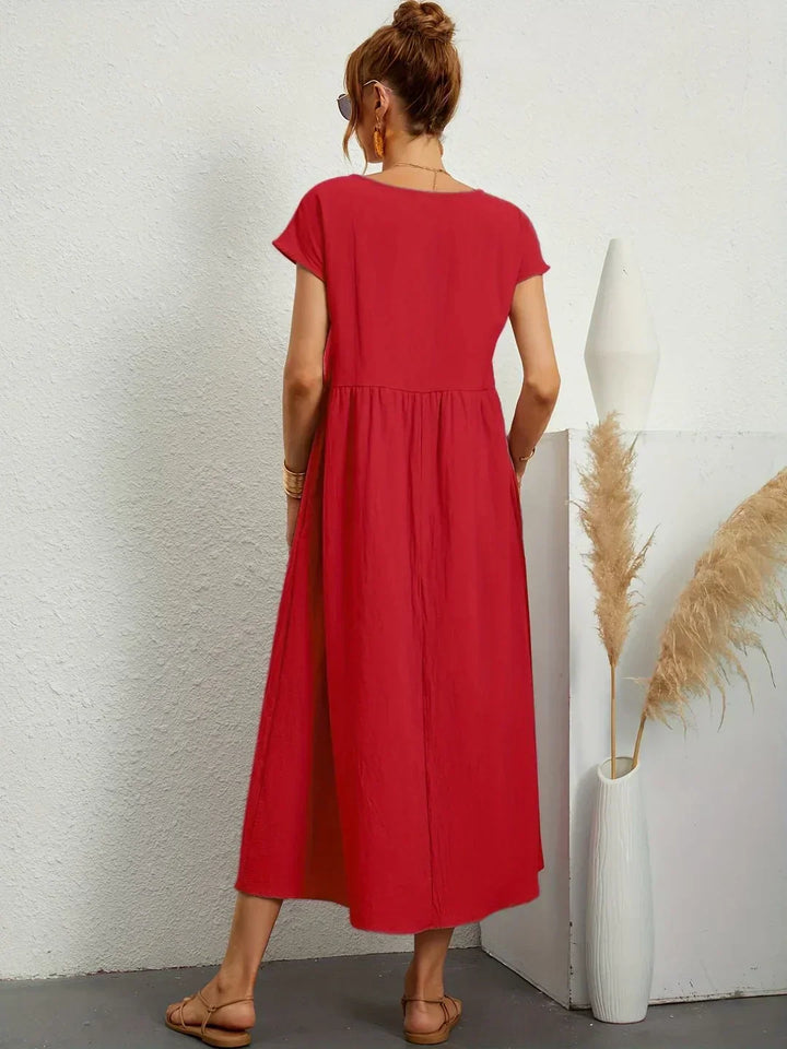Gabrielle™ — Midi jurk met tijdloze elegante flow