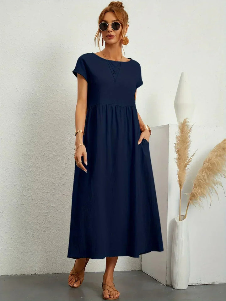 Gabrielle™ — Midi jurk met tijdloze elegante flow