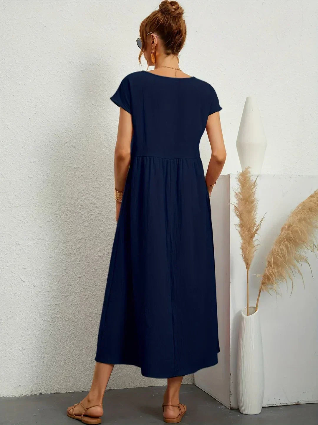 Gabrielle™ — Midi jurk met tijdloze elegante flow
