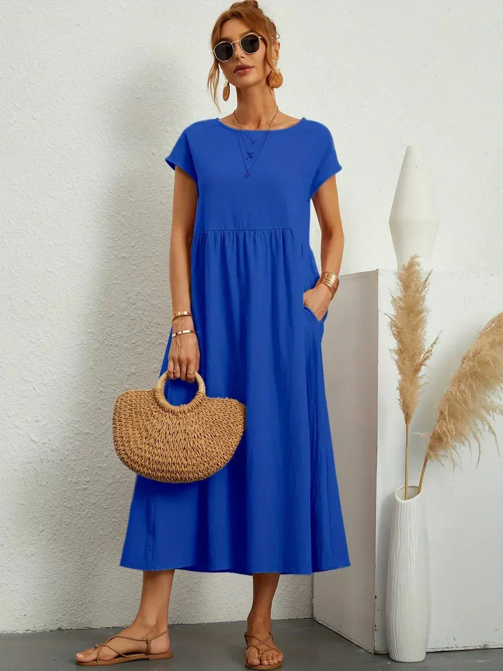 Gabrielle™ — Midi jurk met tijdloze elegante flow