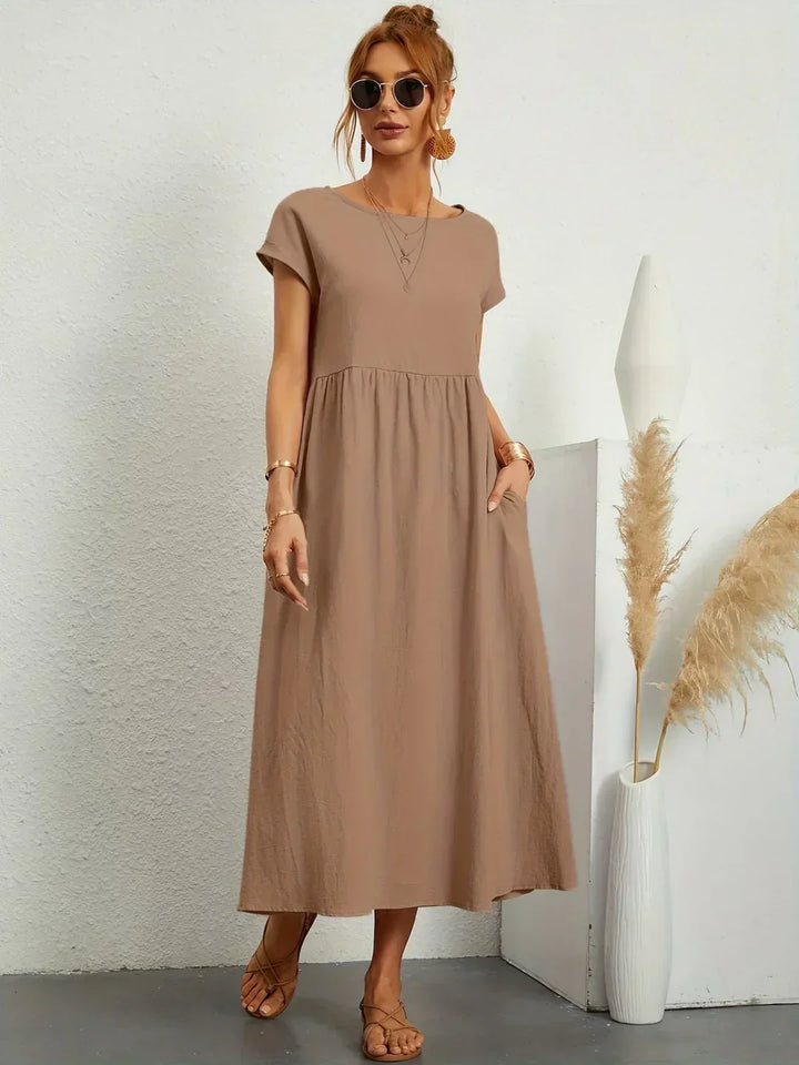 Gabrielle™ — Midi jurk met tijdloze elegante flow