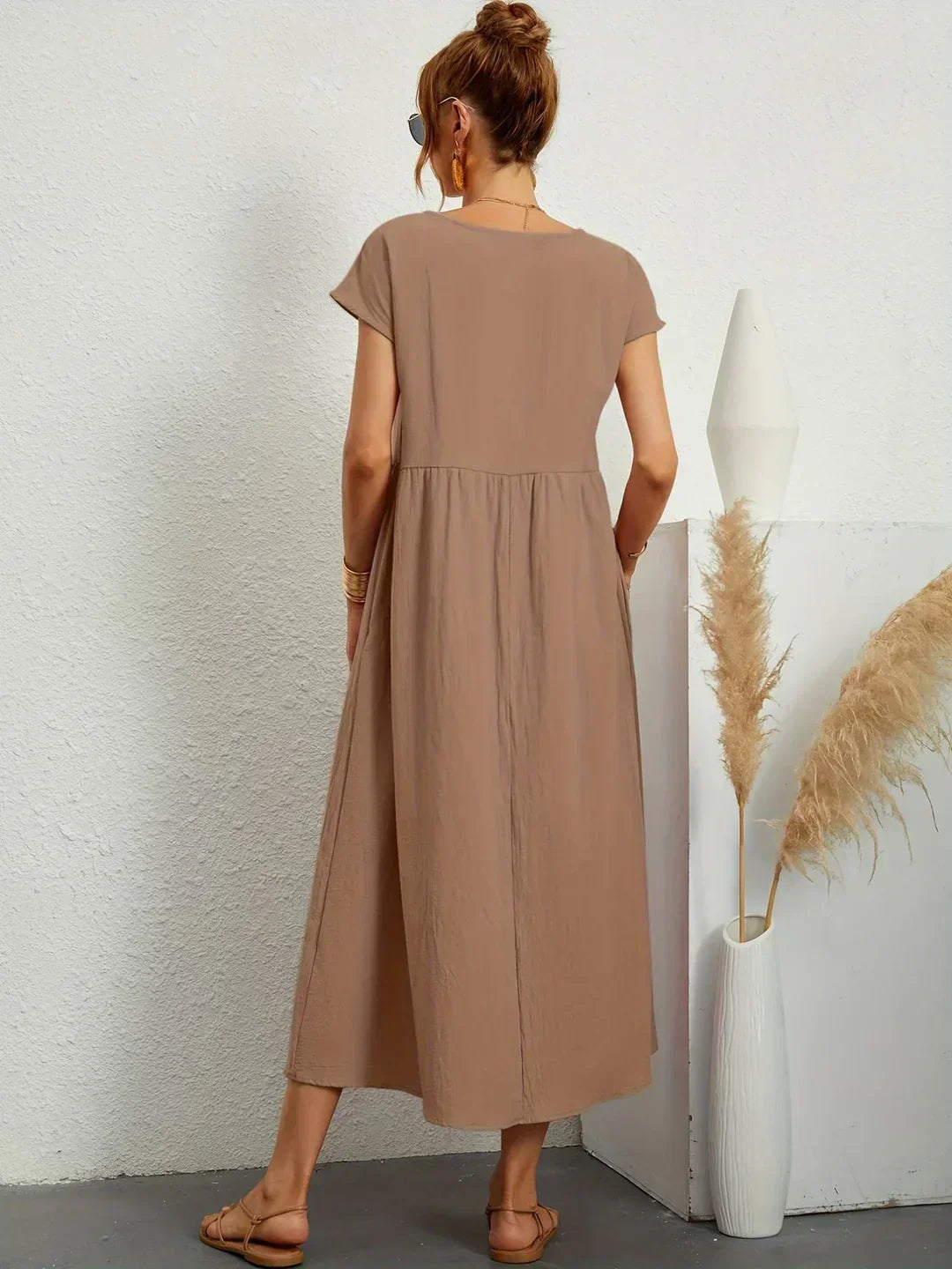 Gabrielle™ — Midi jurk met tijdloze elegante flow
