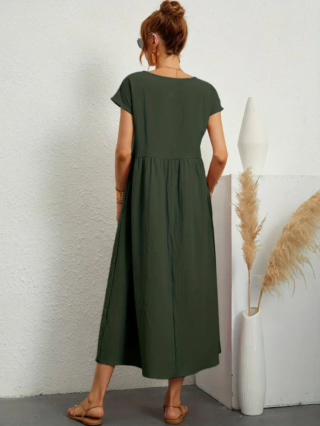 Gabrielle™ — Midi jurk met tijdloze elegante flow