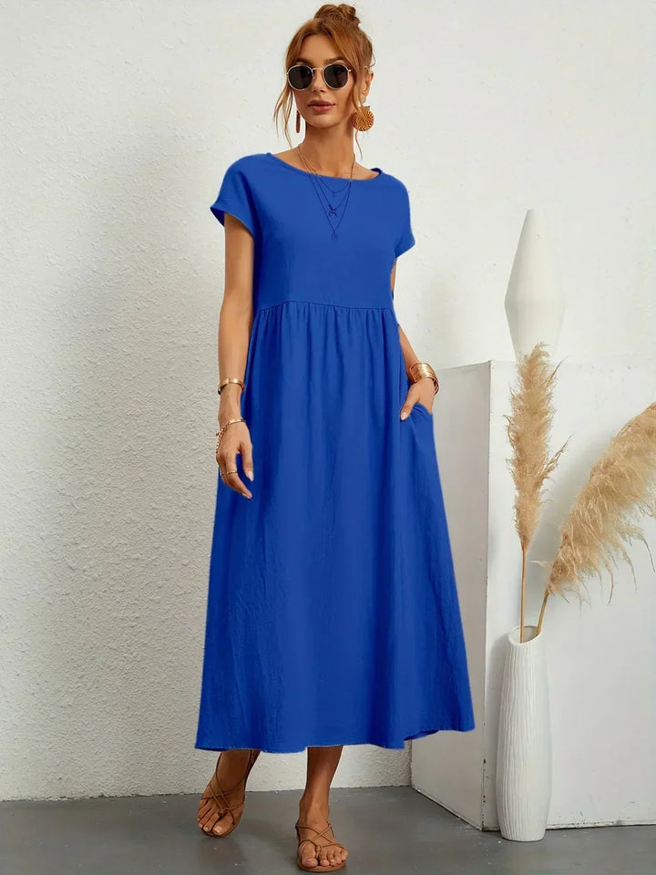 Gabrielle™ — Midi jurk met tijdloze elegante flow