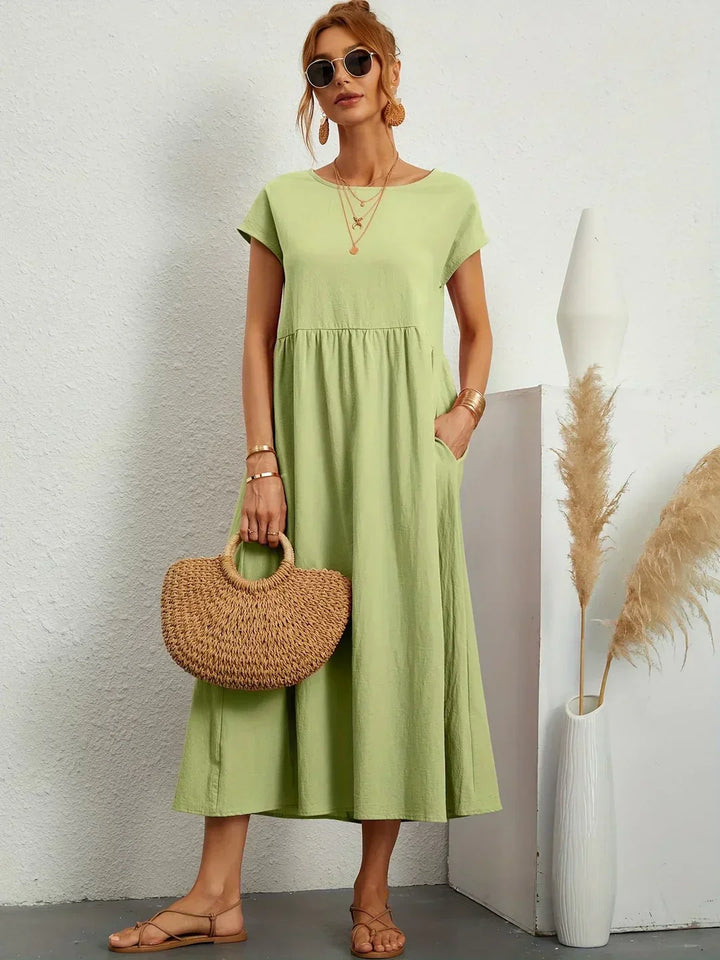 Gabrielle™ — Midi jurk met tijdloze elegante flow