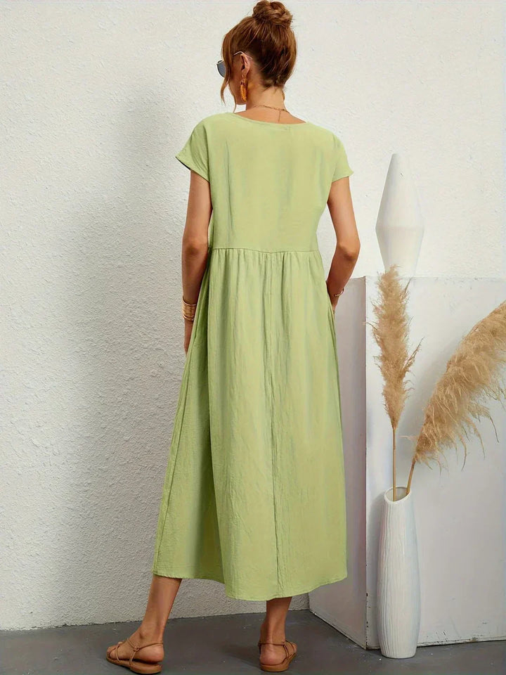Gabrielle™ — Midi jurk met tijdloze elegante flow