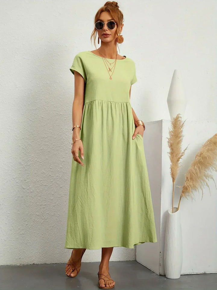 Gabrielle™ — Midi jurk met tijdloze elegante flow