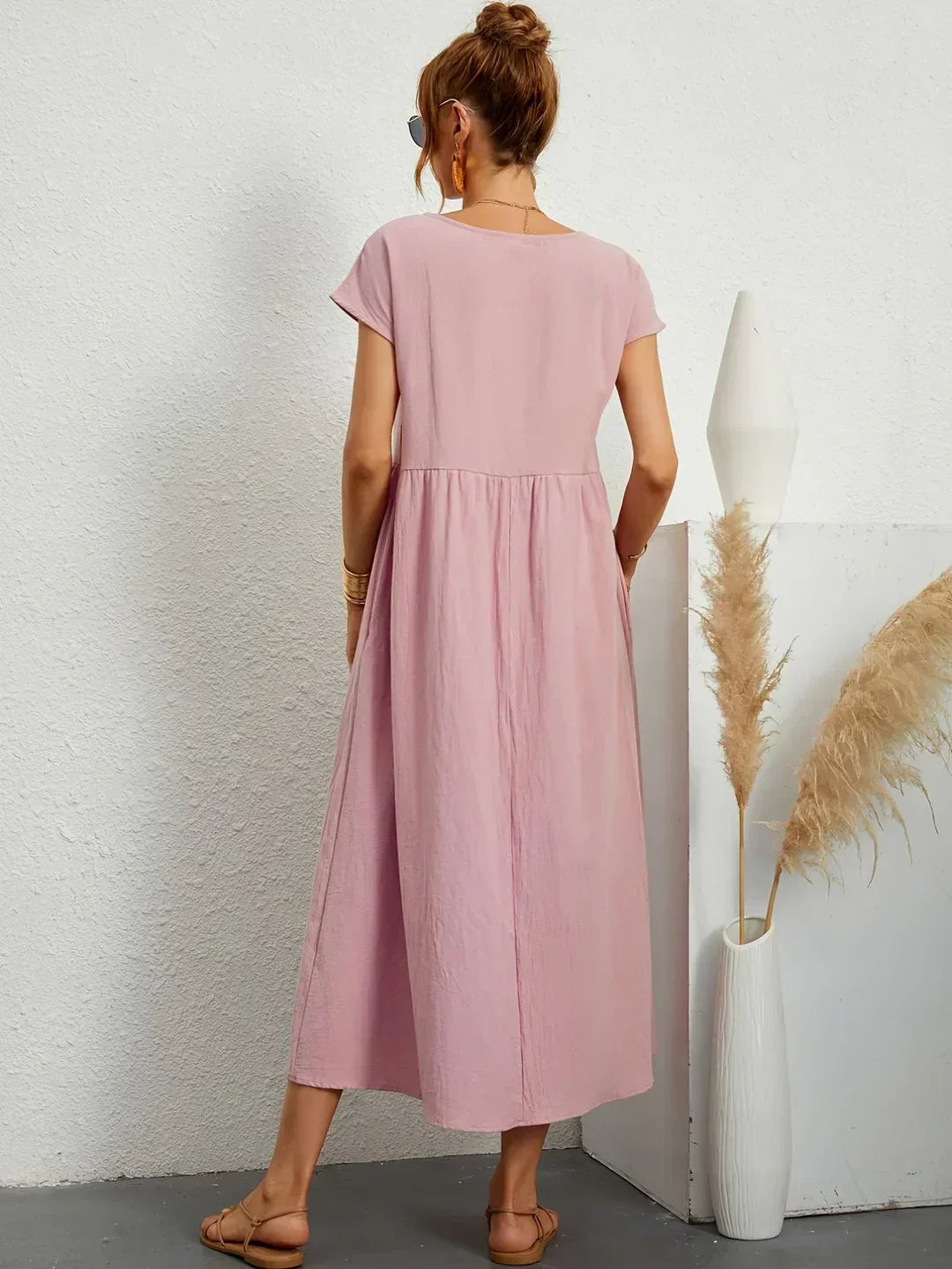 Gabrielle™ — Midi jurk met tijdloze elegante flow
