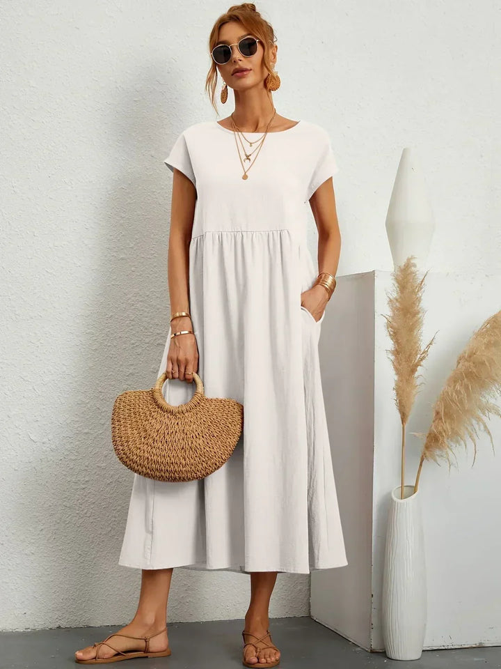 Gabrielle™ — Midi jurk met tijdloze elegante flow