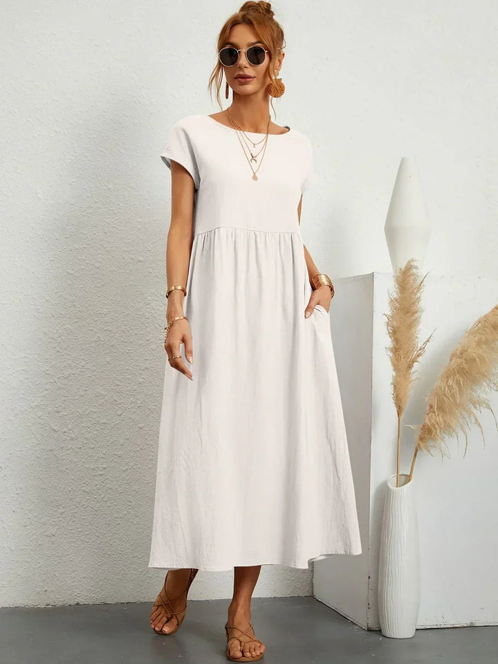 Gabrielle™ — Midi jurk met tijdloze elegante flow