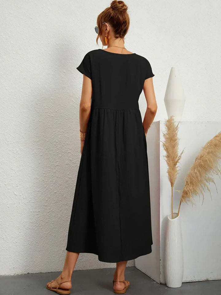 Gabrielle™ — Midi jurk met tijdloze elegante flow
