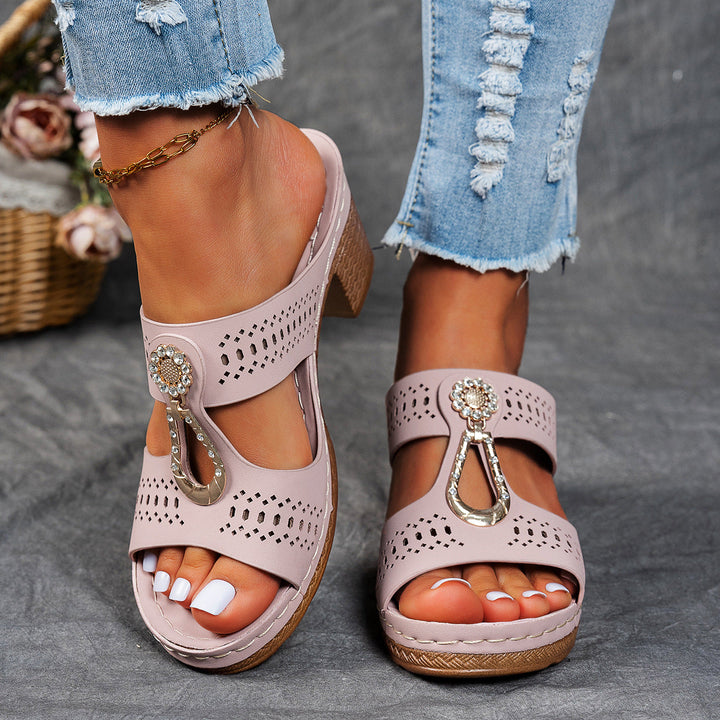Linda | Hoge Hakken Orthopedische Comfort Sandalen