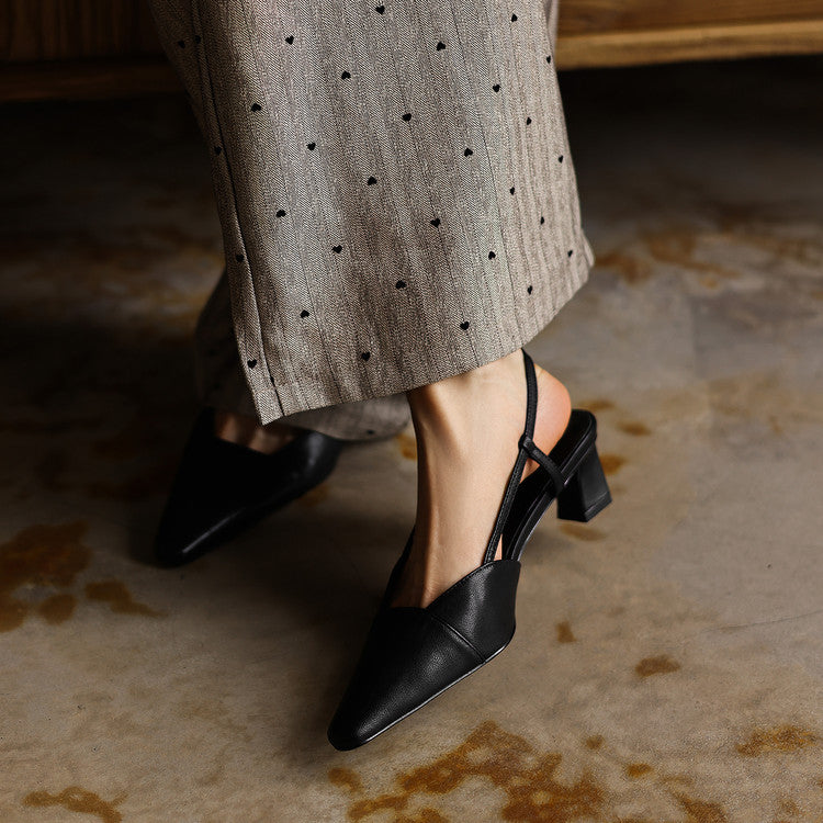 Serelle | Leren Slingback Hakken