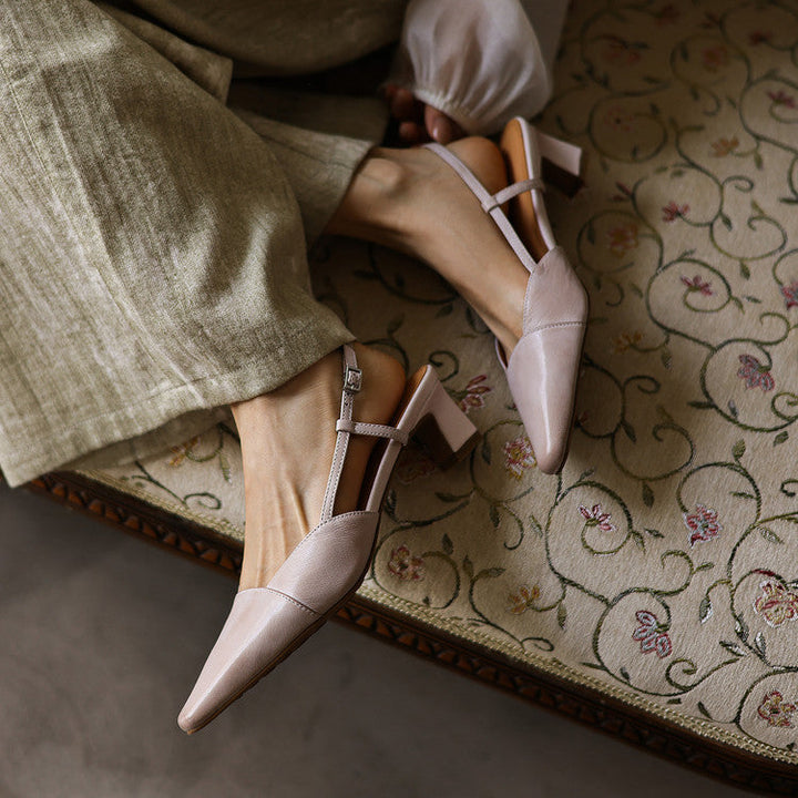 Serelle | Leren Slingback Hakken