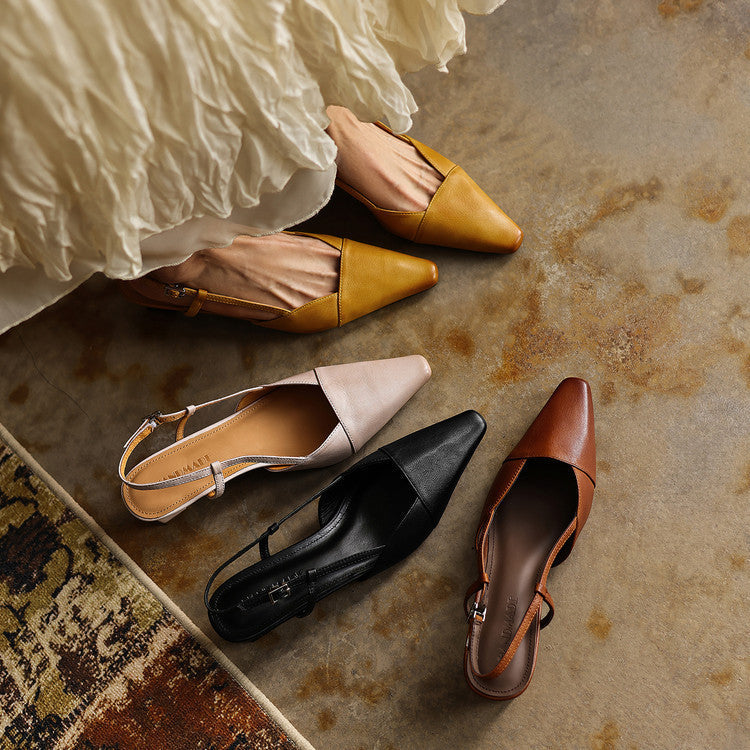 Serelle | Leren Slingback Hakken