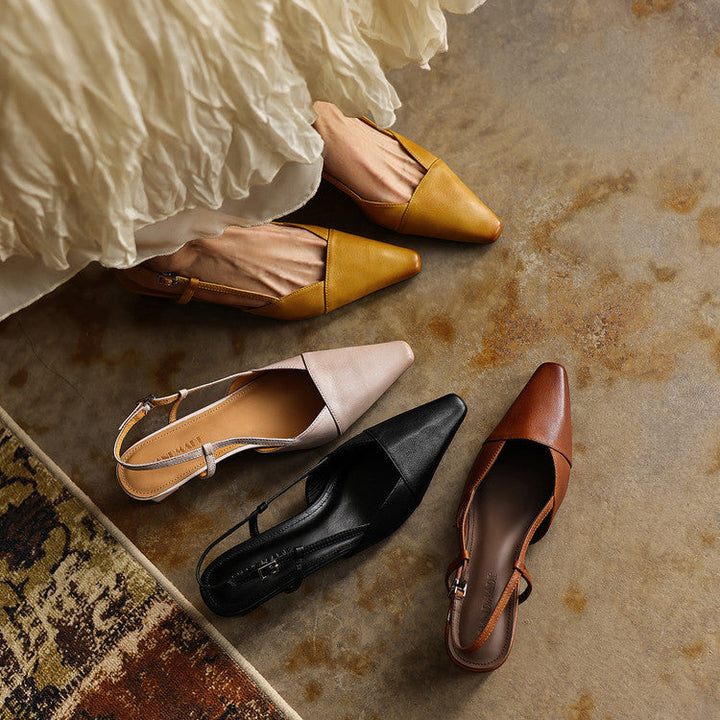 Serelle | Leren Slingback Hakken